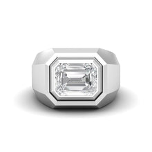 Load image into Gallery viewer, Solitaire Men Ring | Sterling Silver