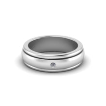 Load image into Gallery viewer, Aaron - Diamond Band | Sterling Silver