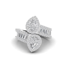 Load image into Gallery viewer, Baguette Pear Cut Ring | HAMZAH ANIS