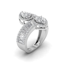 Load image into Gallery viewer, Baguette Pear Cut Ring