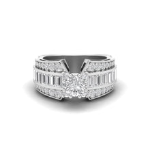 Load image into Gallery viewer, Baguette Round Duo Ring | HAMZAH ANIS