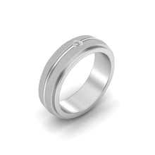 Load image into Gallery viewer, Caleb - Diamond Band | Sterling Silver