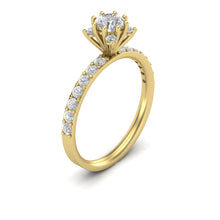 Load image into Gallery viewer, Jahan Ara - Gold Diamond Ring
