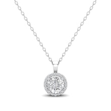 Load image into Gallery viewer, Round Diamond Halo Pendant