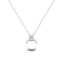 Load image into Gallery viewer, Diamond Pearl Pendant
