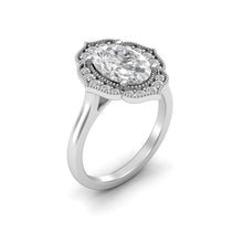 Load image into Gallery viewer, 1.5 Carat Oval Diamond Art Deco Ring