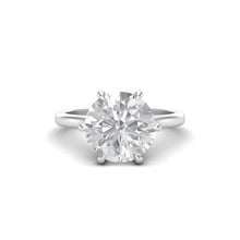 Load image into Gallery viewer, 4 Carat Round Diamond Halo Ring