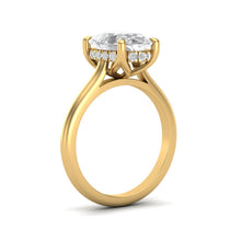 Load image into Gallery viewer, 2.5 Carat Oval Diamond Halo Ring