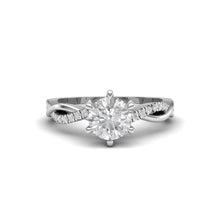 Load image into Gallery viewer, 1 Carat Round Diamond Pave Set Ring