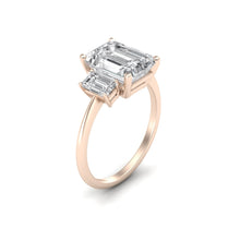 Load image into Gallery viewer, Trio Emerald Cut Ring | Sterling Silver
