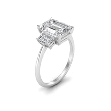 Load image into Gallery viewer, Trio Emerald Cut Ring | Sterling Silver
