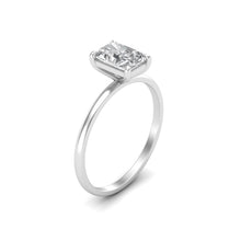 Load image into Gallery viewer, 1 Carat Radiant Cut Diamond Signature Solitaire Engagement Ring | 18k Gold