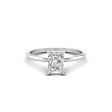 Load image into Gallery viewer, 1 Carat Radiant Cut Diamond Signature Solitaire Engagement Ring | 18k Gold