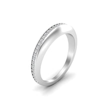 Load image into Gallery viewer, Carmela - Pavé Moissanite Silver Ring | Jewels By Hamzah Anis | Valentines Day 2023 | Love Reimagined | Mens Band | Men Rings | Diamond Ring | Fine Jewelry Karachi | Jewelry in Karachi | Diamond Jewelry in Karachi Pakistan | Buy Diamond Ring in Karachi