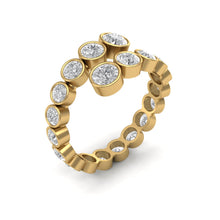 Load image into Gallery viewer, Open Ends Bezel Diamond Ring