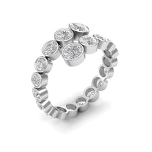 Load image into Gallery viewer, Open Ends Bezel Diamond Ring