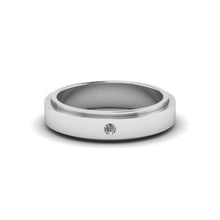 Load image into Gallery viewer, Joseph Diamond Silver Band - Jewels By Hamzah Anis | For Men | Men's Diamond Ring