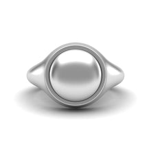 Load image into Gallery viewer, Sphere Signet Ring | Sterling Silver
