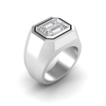 Load image into Gallery viewer, Solitaire Men Ring | Sterling Silver

