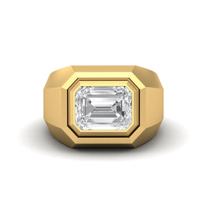 Solitaire Men Ring | Sterling Silver