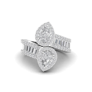 Baguette Pear Cut Ring | HAMZAH ANIS