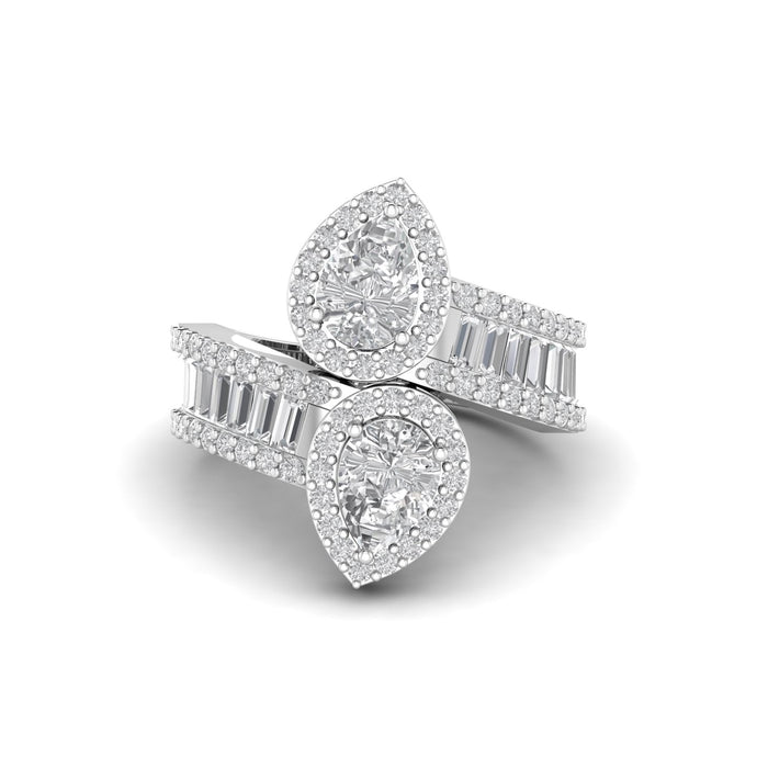 Baguette Pear Cut Ring | HAMZAH ANIS