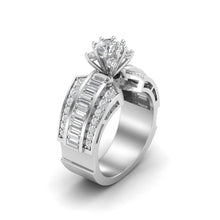 Load image into Gallery viewer, Baguette Round Duo Ring | HAMZAH ANIS
