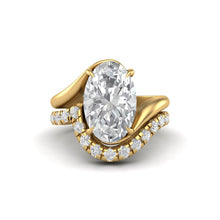 Load image into Gallery viewer, Nooré - Oval Diamond Duo | 18k Gold
