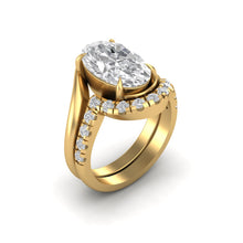 Load image into Gallery viewer, Nooré - Oval Diamond Duo | 18k Gold

