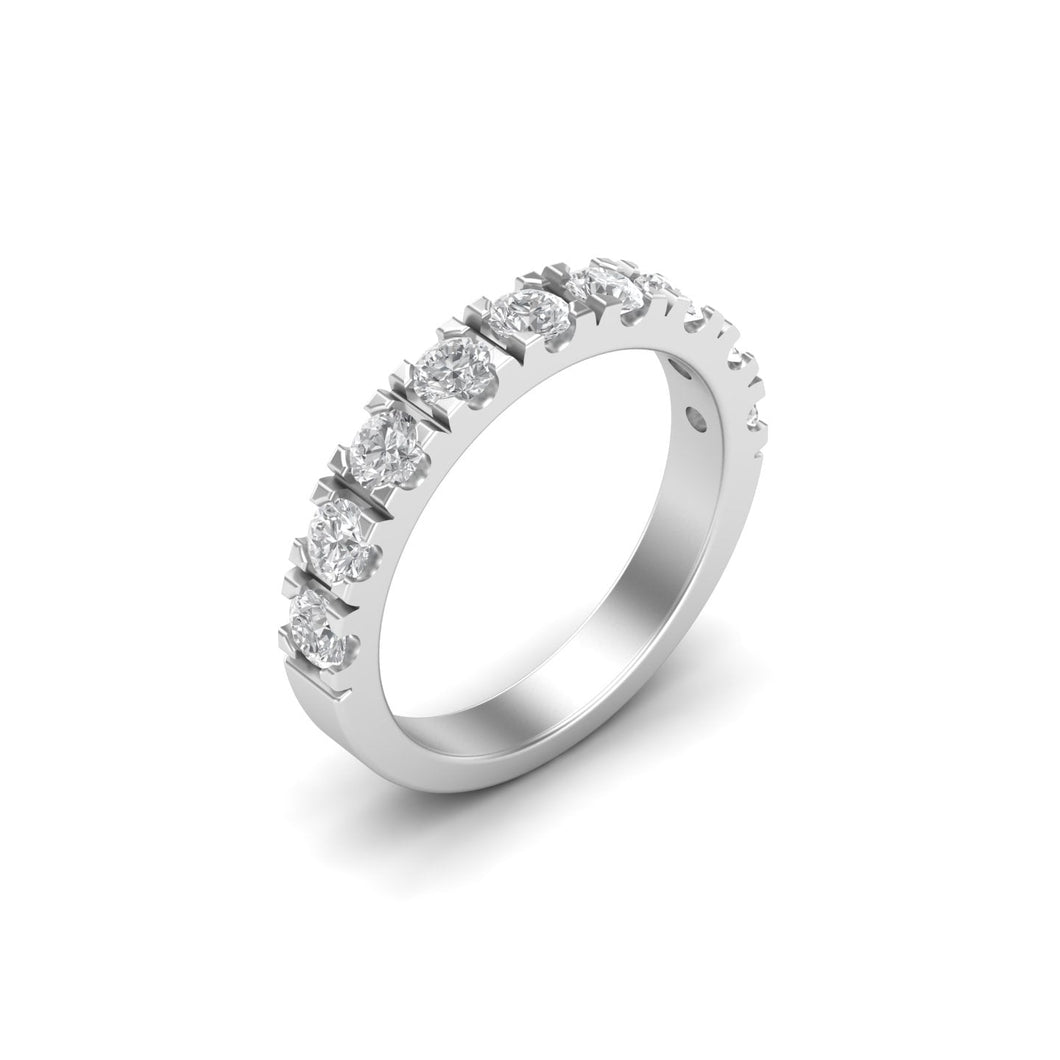 Moissanite Half Set Band