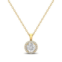 Load image into Gallery viewer, Round Diamond Halo Pendant
