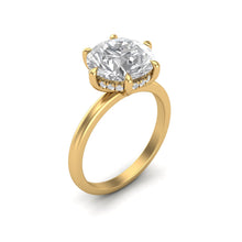 Load image into Gallery viewer, 4 Carat Round Diamond Halo Ring
