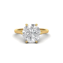 Load image into Gallery viewer, 4 Carat Round Diamond Halo Ring
