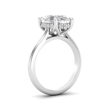 Load image into Gallery viewer, 2.5 Carat Oval Diamond Halo Ring
