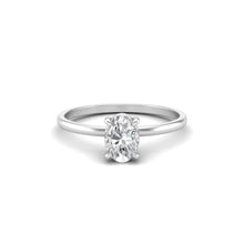 Load image into Gallery viewer, 1 Carat Oval Cut Diamond Signature Solitaire Engagement Ring | 18k Gold
