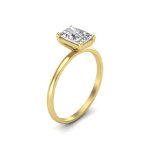 Load image into Gallery viewer, 1 Carat Radiant Cut Diamond Signature Solitaire Engagement Ring | 18k Gold
