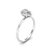 Load image into Gallery viewer, 1 Carat Pear Cut Diamond Signature Solitaire Engagement Ring | 18k Gold
