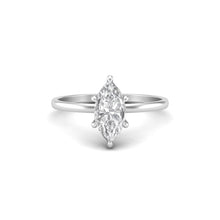 Load image into Gallery viewer, 1 Carat Marquise Cut Diamond Signature Solitaire Engagement Ring | 18k Gold
