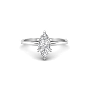 1 Carat Marquise Cut Diamond Signature Solitaire Engagement Ring | 18k Gold