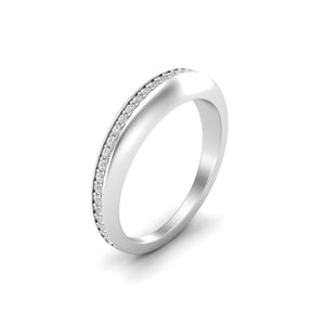 Carmela - Pavé Moissanite Silver Ring | Jewels By Hamzah Anis | Valentines Day 2023 | Love Reimagined | Mens Band | Men Rings | Diamond Ring | Fine Jewelry Karachi | Jewelry in Karachi | Diamond Jewelry in Karachi Pakistan | Buy Diamond Ring in Karachi