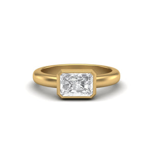 Fine Radiant Cut Diamond Ring | 18k Gold