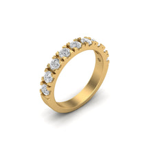Load image into Gallery viewer, Diamond Half Set Band | 18k Gold
