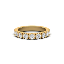 Load image into Gallery viewer, Diamond Half Set Band | 18k Gold
