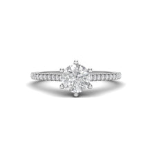 Load image into Gallery viewer, 1 Carat Round Diamond Cathedral Set Ring
