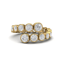 Load image into Gallery viewer, Open Ends Bezel Diamond Ring
